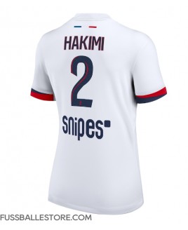 Günstige Paris Saint-Germain Achraf Hakimi #2 Auswärtstrikot Damen 2025-26 Kurzarm